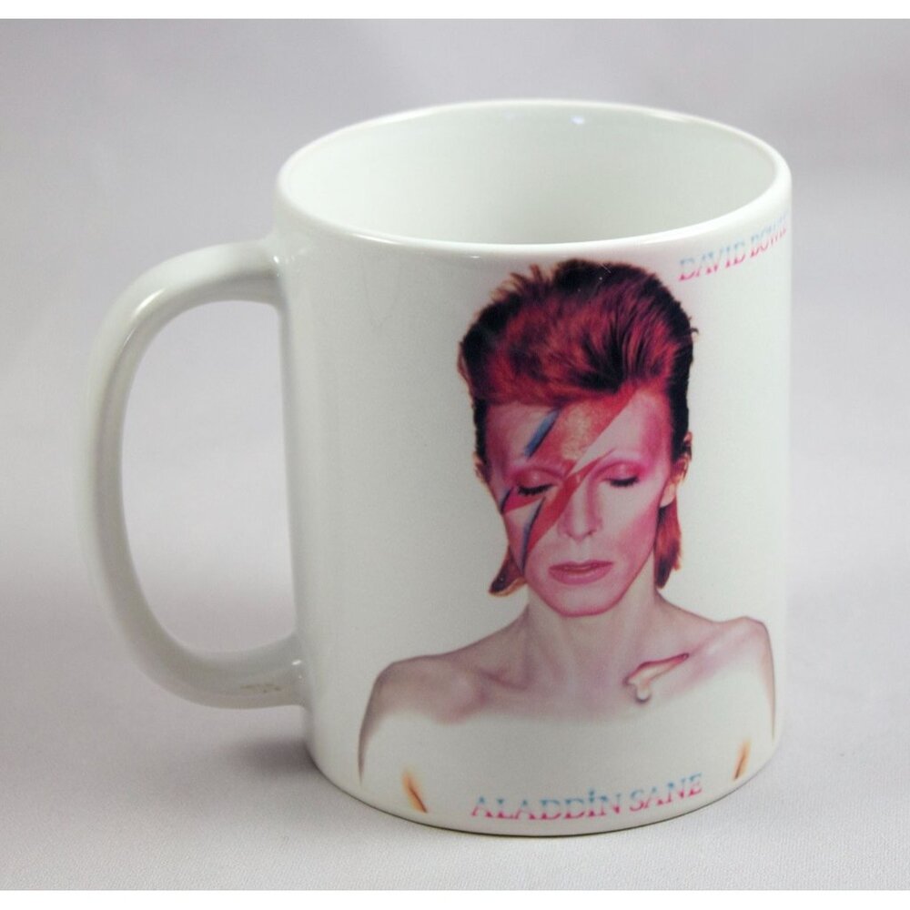 David Bowie Aladdin Sane 2015 Coffee Mug 10oz Musician Artist Lightning Bolt